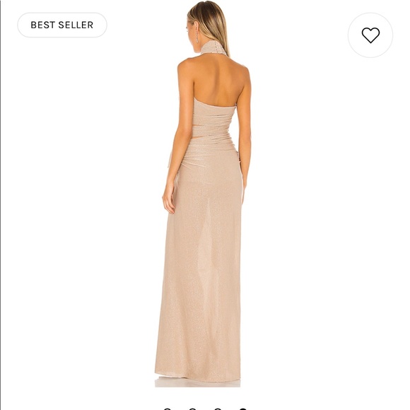 X REVOLVE Cleopatra Dress in Sand - Picture 3 of 3